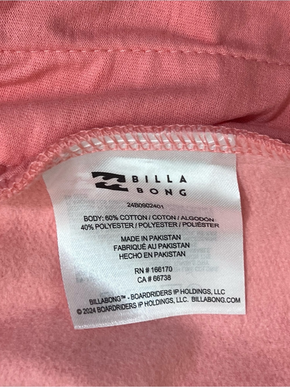 Billabong Women’s Size XL US High-Rise Shorts Peach Cotton Blend Pockets - Picture 9 of 14
